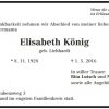 Liebhardt Elisabeth 1928-2016 Todesanzeige